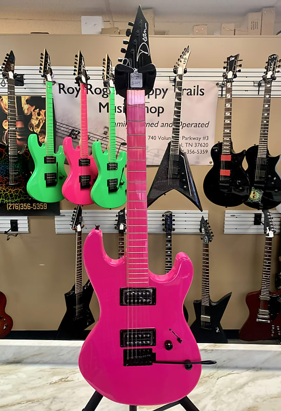 

Электрогитара Dean Custom Zone Electric Guitar Flourescent Pink