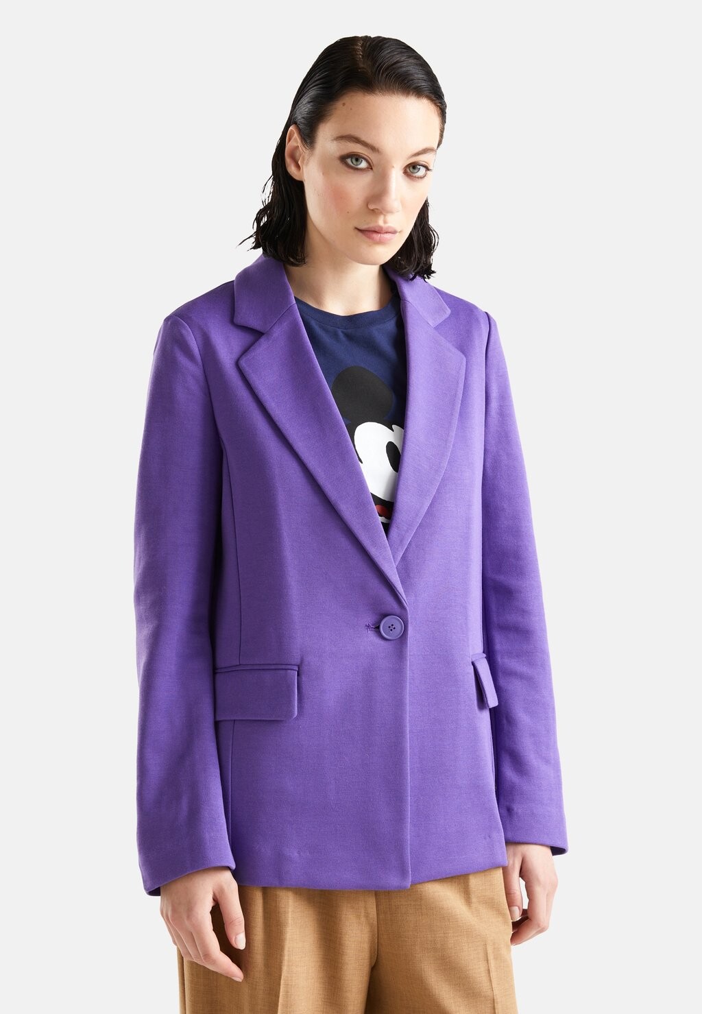 

Блейзер United Colors of Benetton, фиолетовый