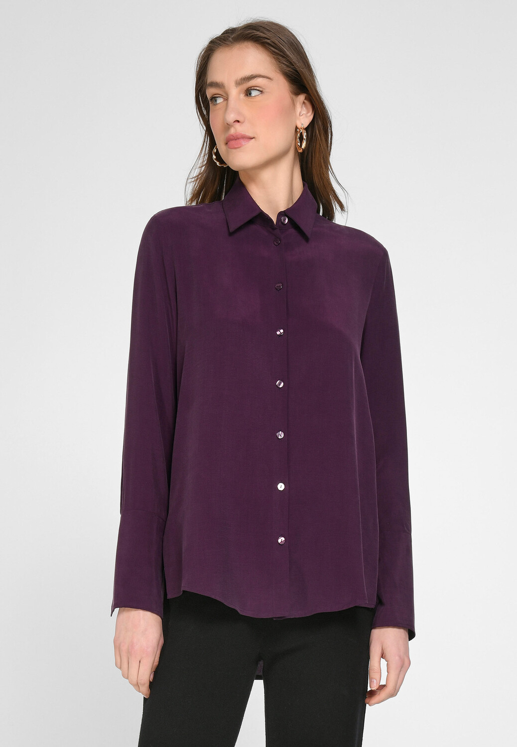 

Блуза tRUE STANDARD Long Blouse, цвет aubergine