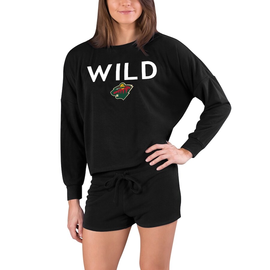 

Пижамный комплект Concepts Sport Minnesota Wild, черный