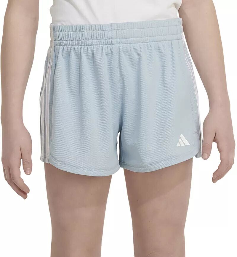 

Шорты из сетки Pacer с 3 полосками Adidas AEROREADY, светло-синий