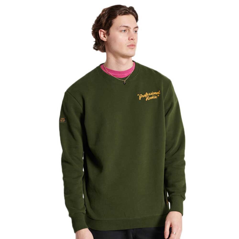 

Толстовка Superdry Workwear Crew, зеленый