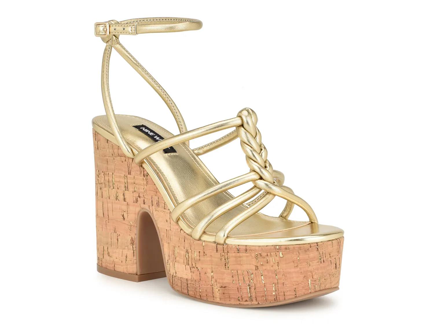 

Сандалии Olander Platform Sandal Nine West, золотой/металлик