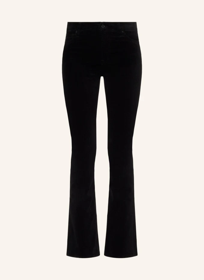 

Джинсы bootcut tailorless, облегающий крой 7 For All Mankind, черный