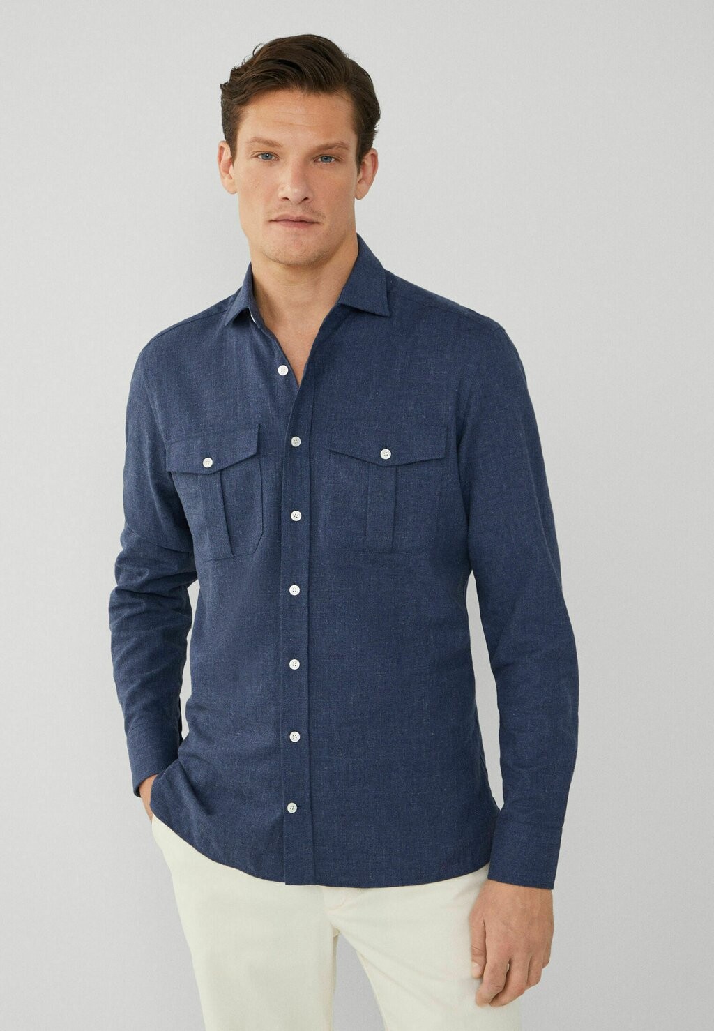 

Рубашка Hackett London, синий