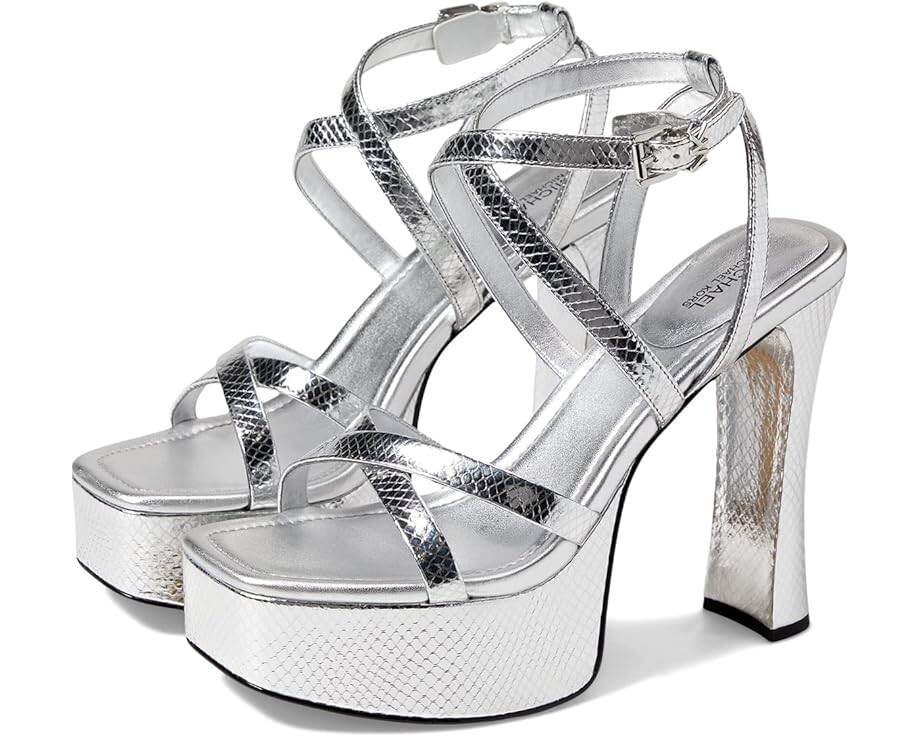 

Туфли Michael Kors Paola Platform Sandal, серебряный