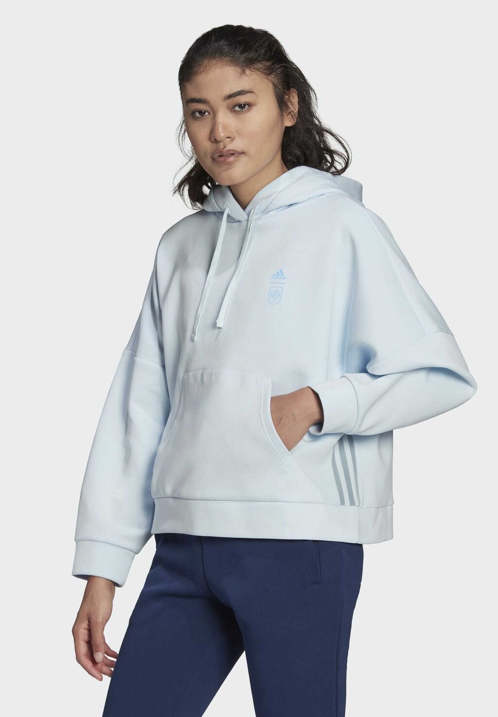 

Толстовка с капюшоном Adidas, синий
