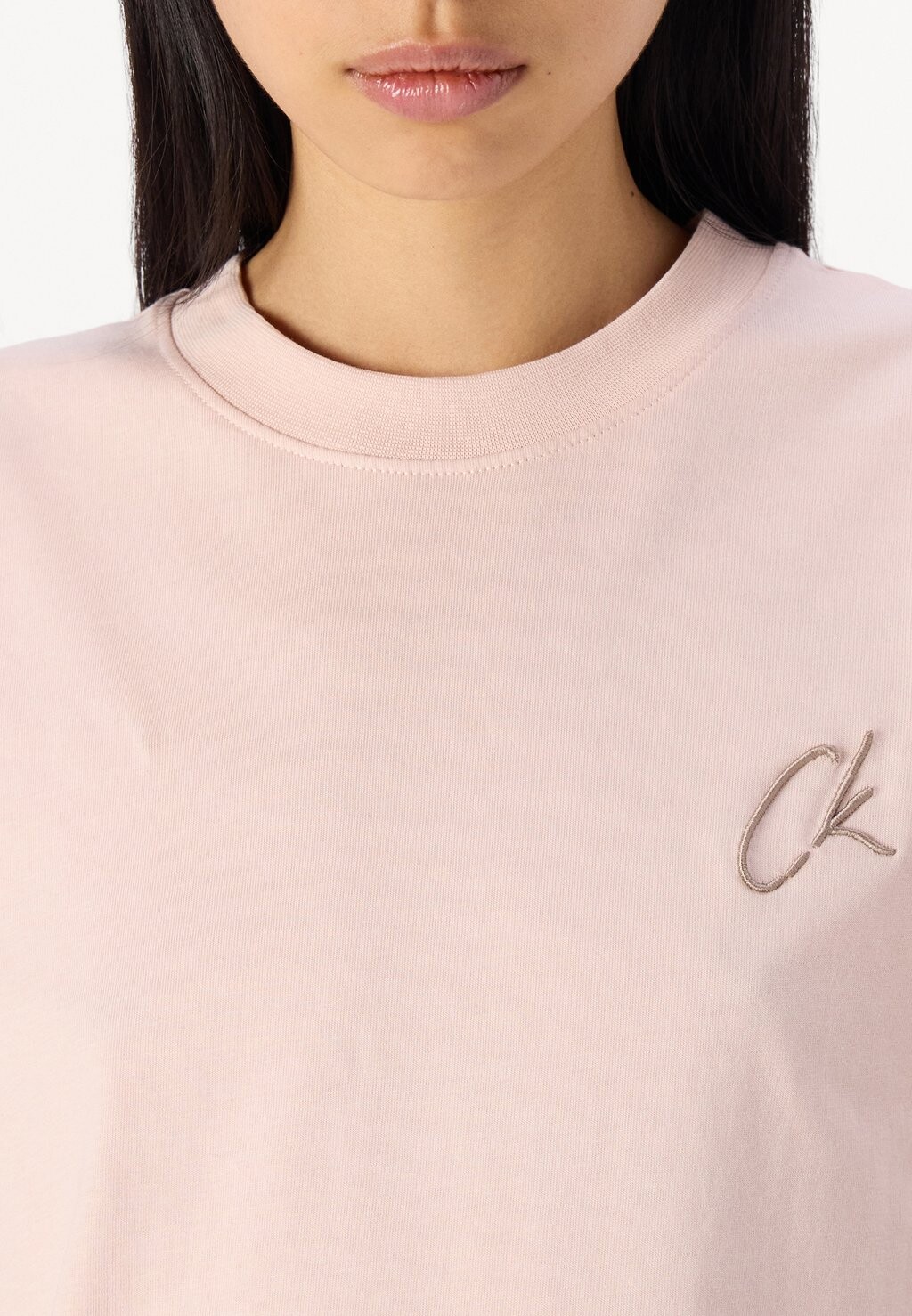 

Простая футболка REGULAR TEE Calvin Klein, розовый