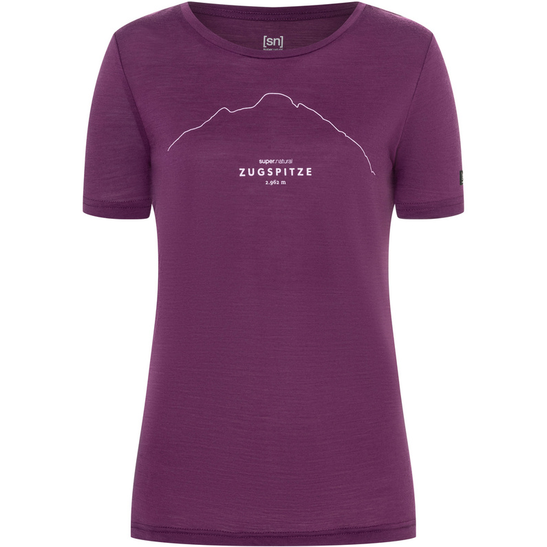 цена Женская футболка Цугшпитц Super.Natural, фиолетовый