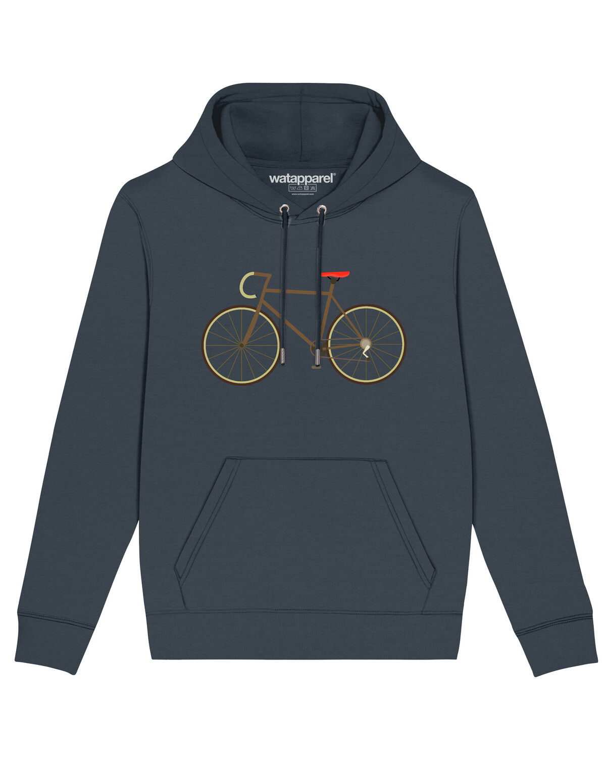 цена Толстовка wat? Apparel Fahrrad, цвет India Ink Grey