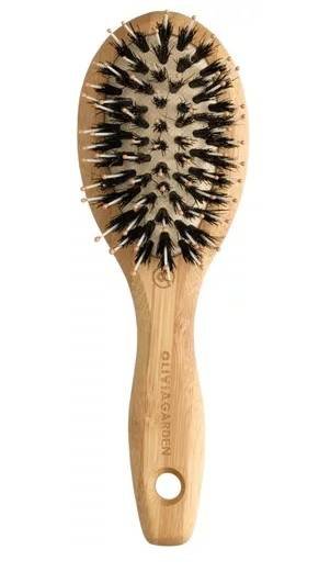 Щетка из кабаньей щетины для распутывания волос S Olivia Garden, Bamboo Touch Detangle Combo