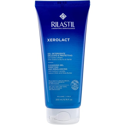Xerolact Нежный очищающий гель для сухой кожи с покраснениями 200мл, Rilastil
