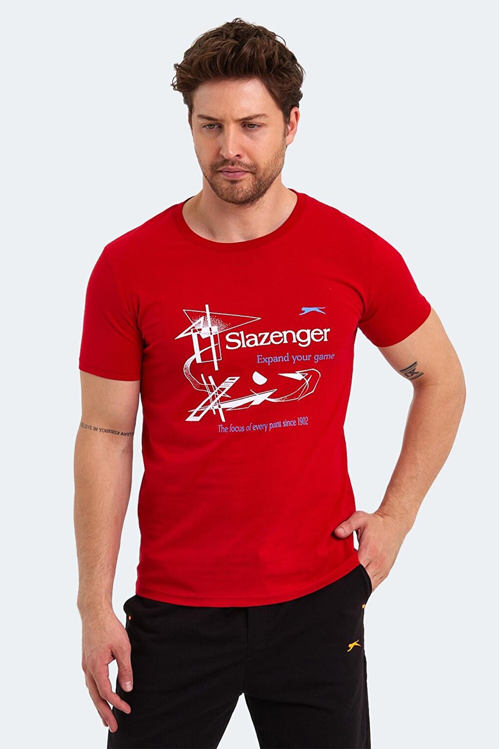 

KAREL Мужская футболка красная SLAZENGER, Красный