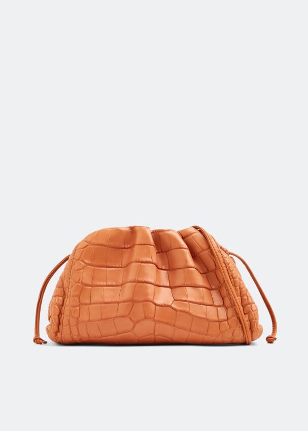 Клатч Bottega Veneta Mini Pouch, оранжевый