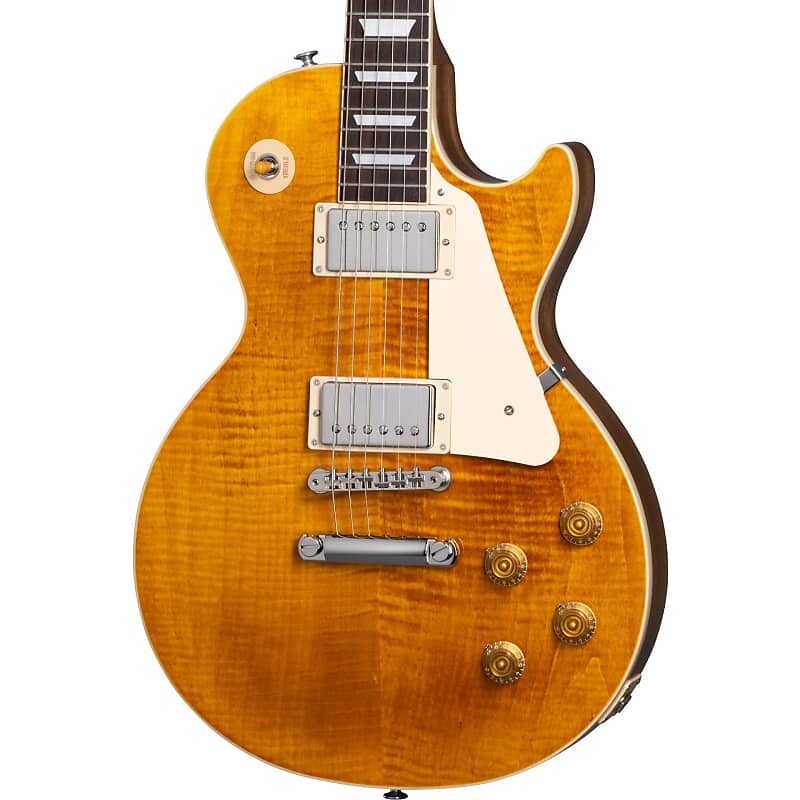 

Электрогитара Gibson Les Paul Standard 50s Figured Top Electric Guitar - Honey Amber