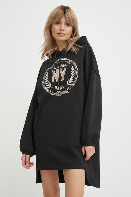 

Хлопковое платье Dkny, черный