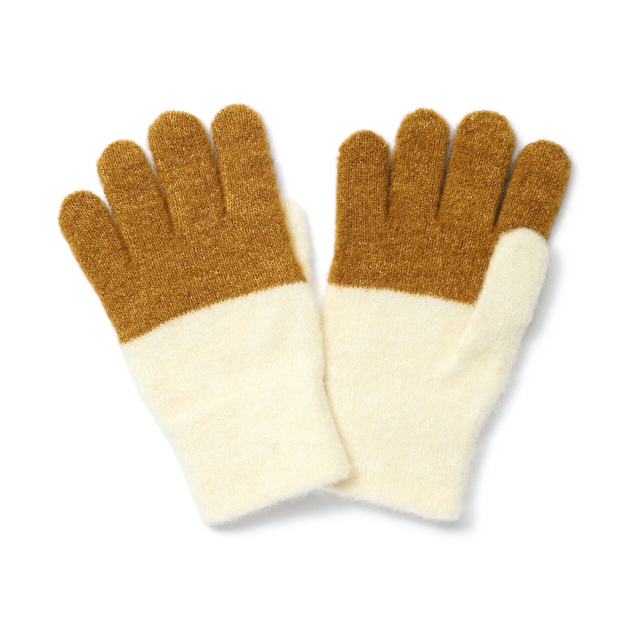 

Перчатки из переработанного полиэстера (детские) MUJI, молочный