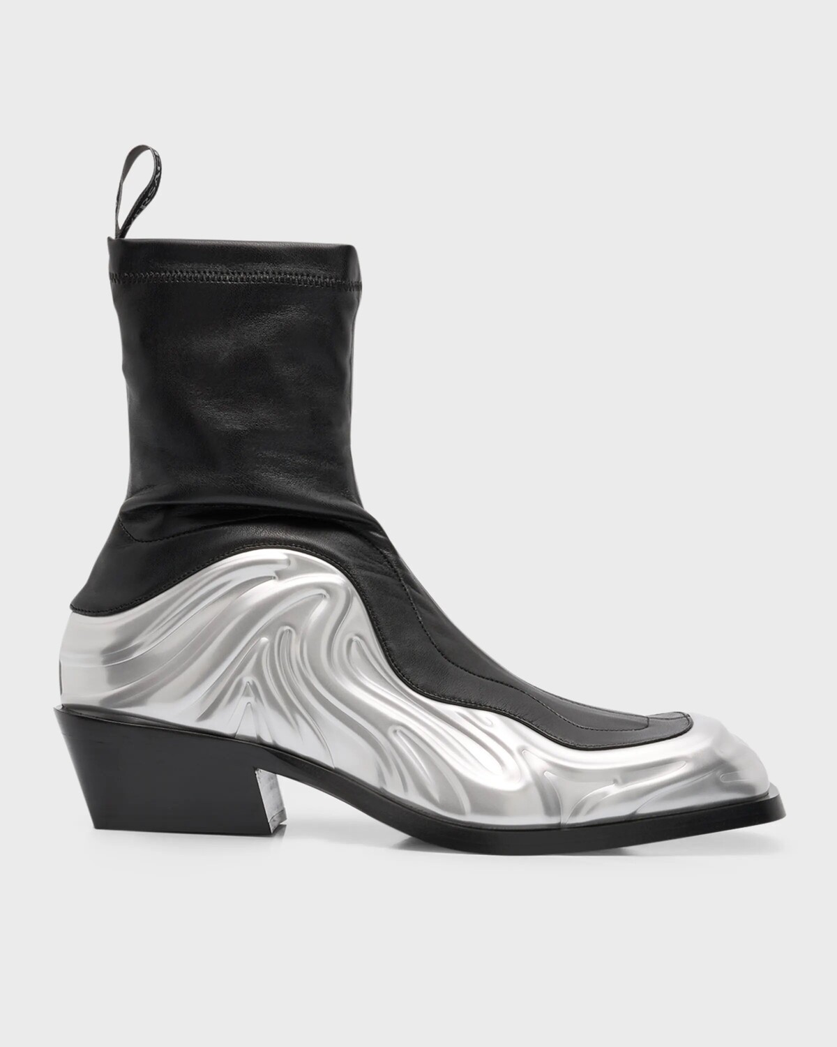 

Мужские эластичные ботильоны Solare 3D Versace, цвет Black/Silver