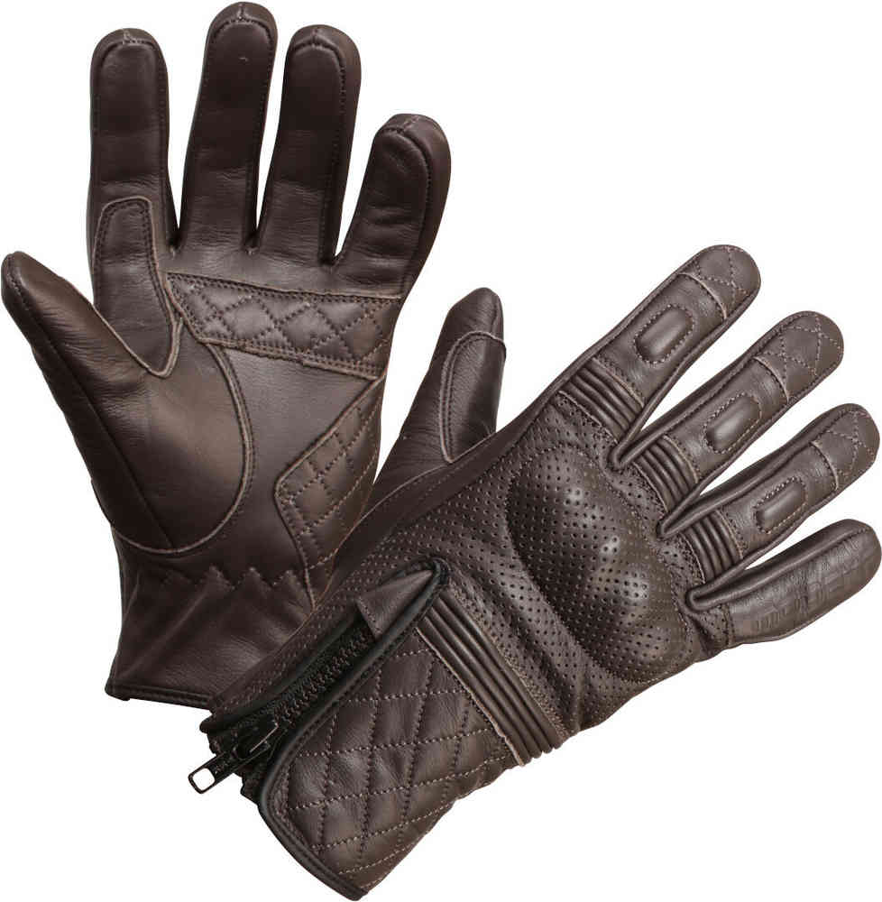 Мотоциклетные перчатки Parkar Modeka, коричневый черные кожаные перчатки с сенсорным экраном и манжетой борг asos