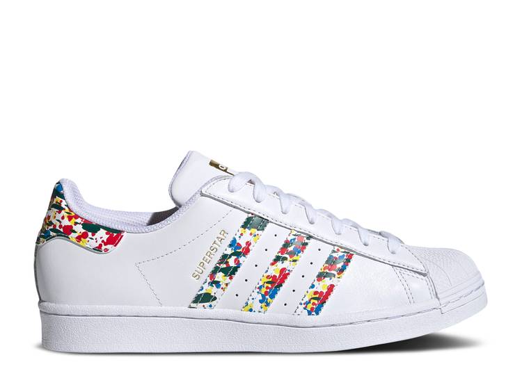 

Кроссовки Adidas SUPERSTAR 'WHITE SPLATTER', белый