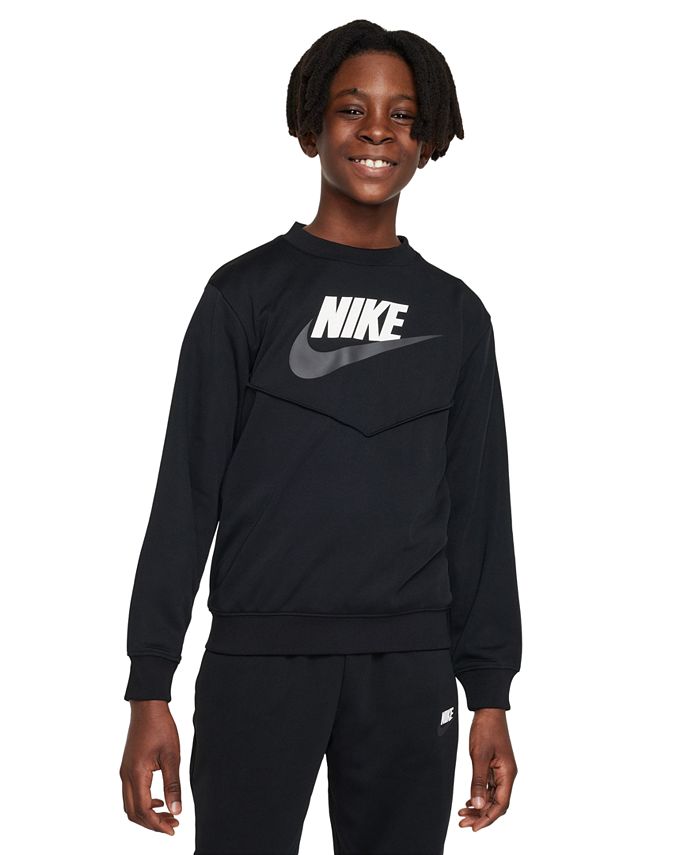 Спортивный костюм для больших детей Nike, черный спортивный костюм club suit nike sportswear цвет university red white