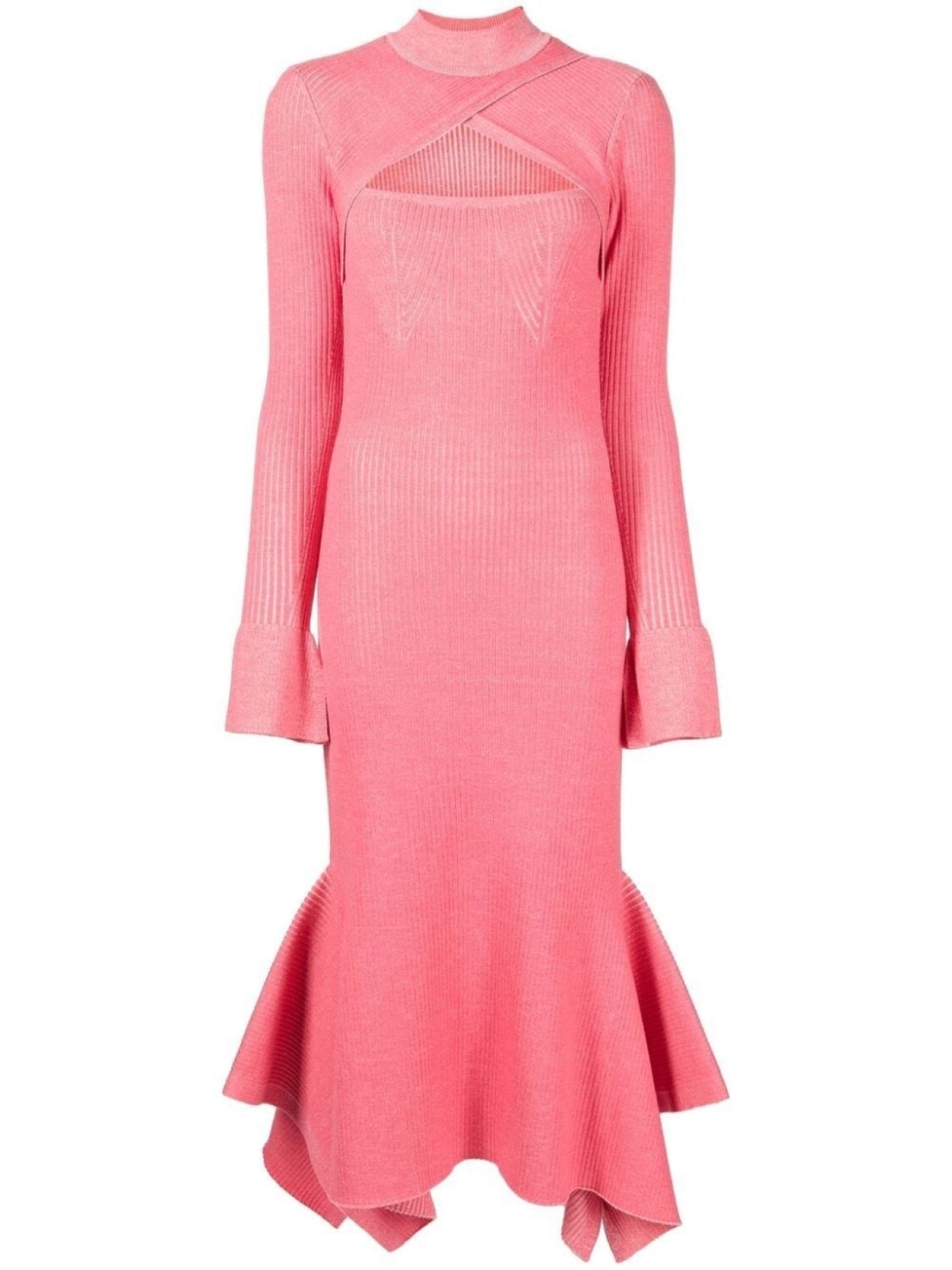 

3.1 Phillip Lim платье в рубчик, розовый