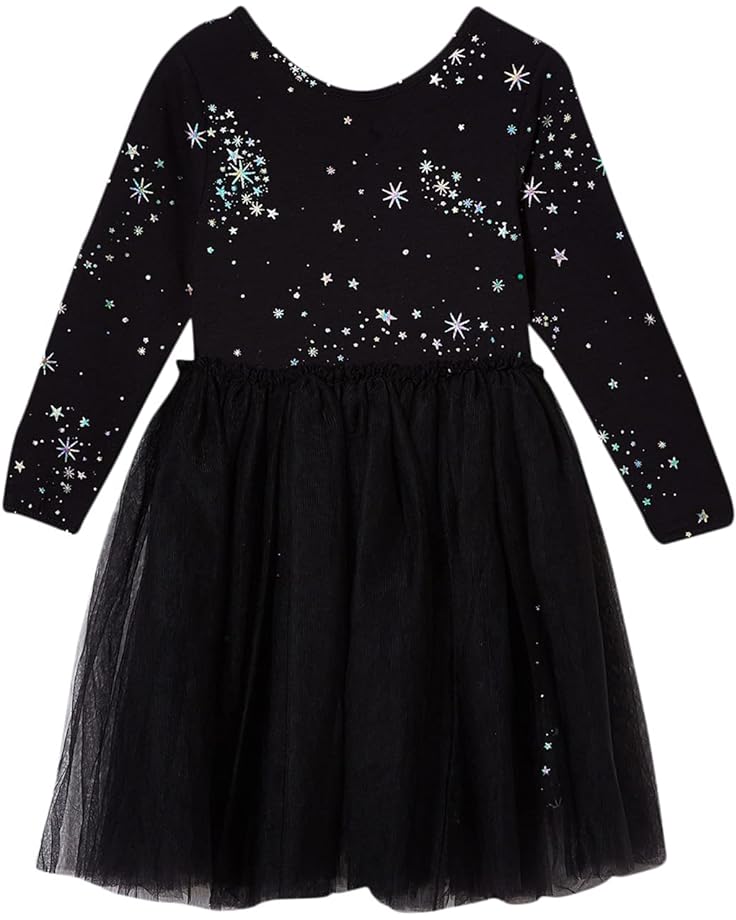Платье COTTON ON Ivy Long Sleeve Dress, цвет Black/Magical Stars