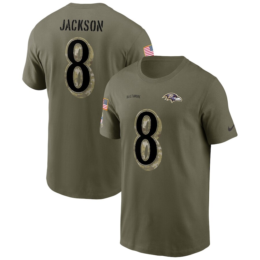

Футболка с коротким рукавом Nike Baltimore Ravens, оливковый