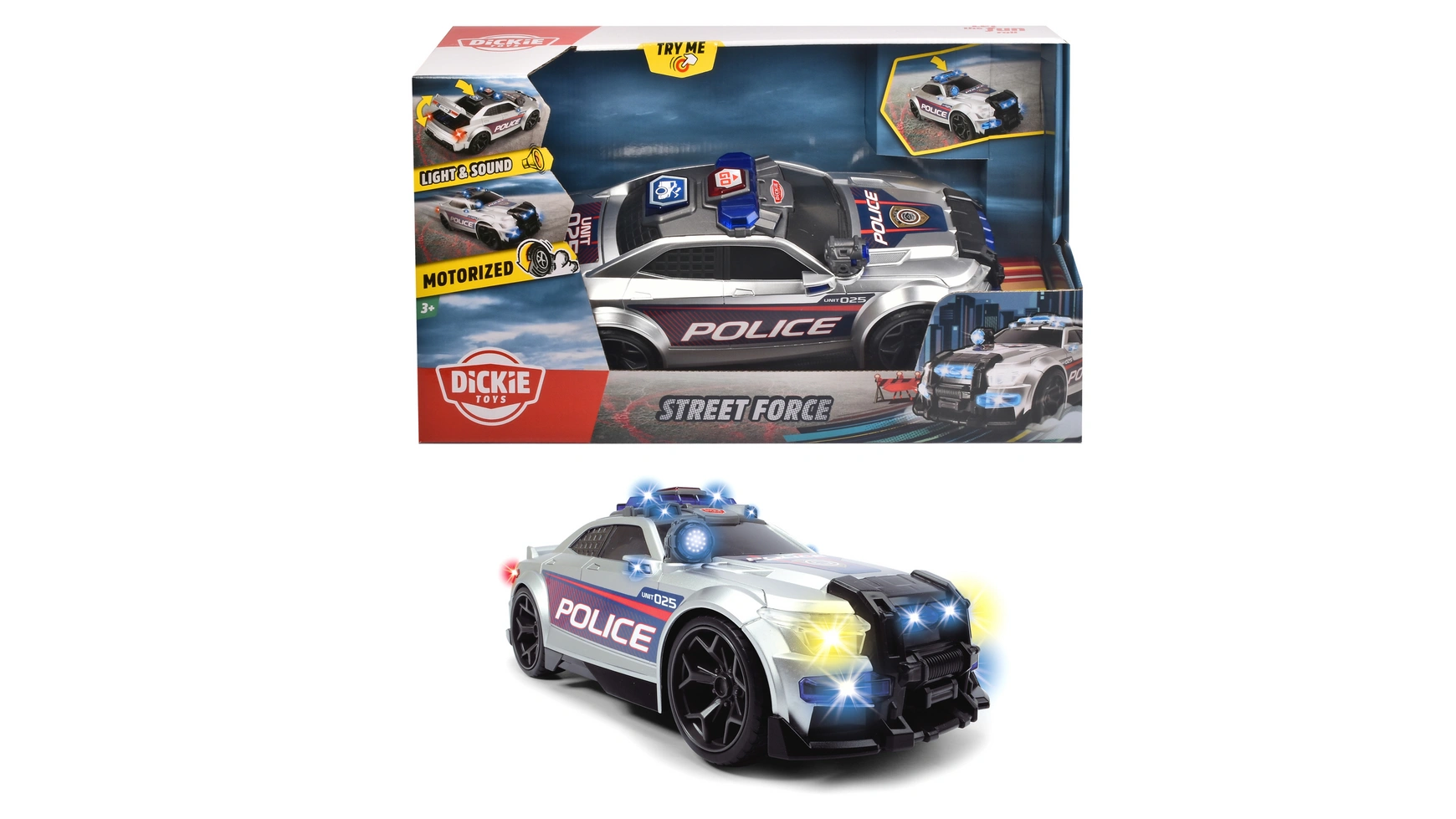 Dickie Toys Уличная полиция внедорожник dickie toys 3302015 18 см черный белый