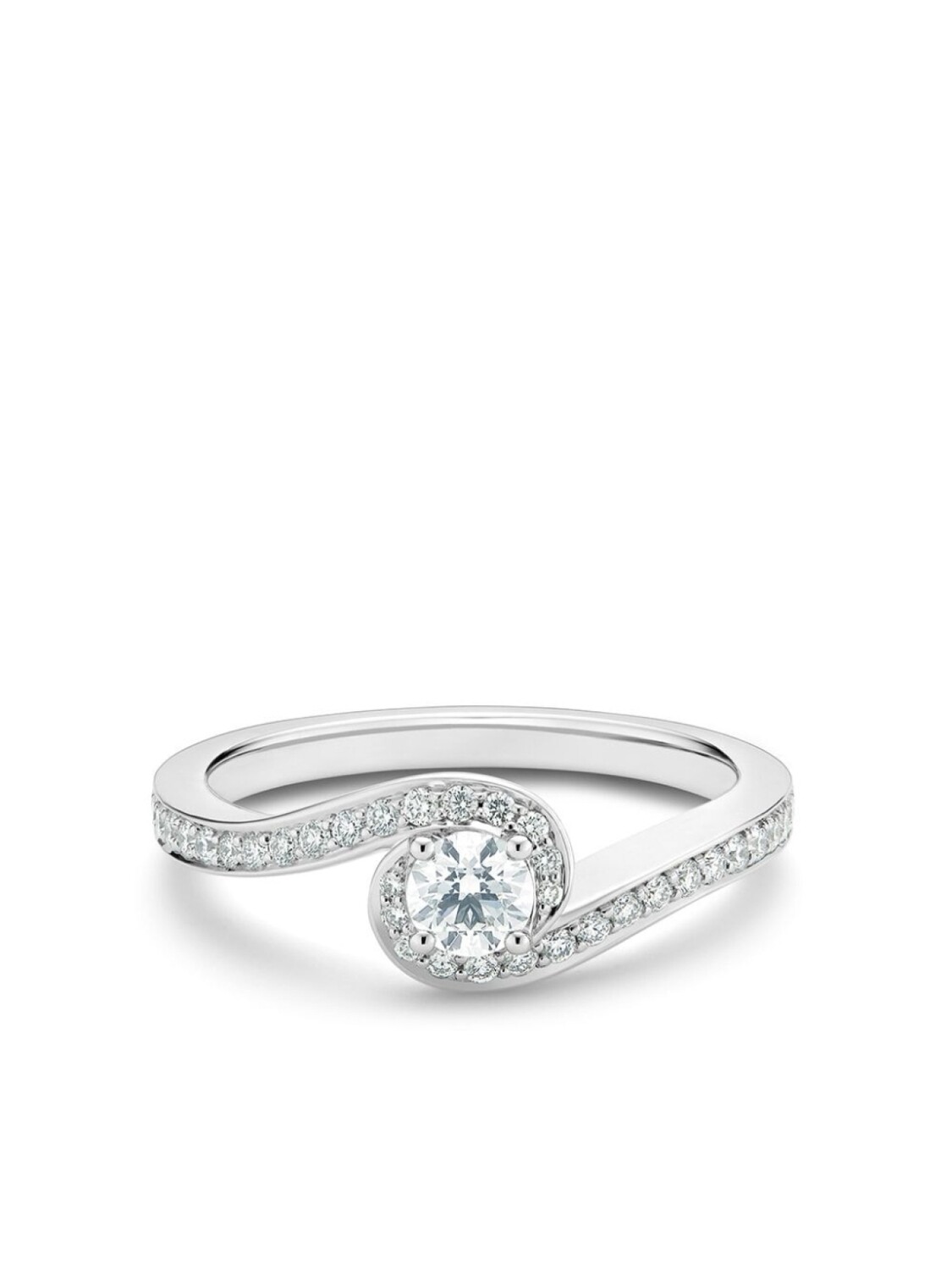 

Платиновое кольцо My First De Beers Caress с бриллиантами De Beers Jewellers, серебряный