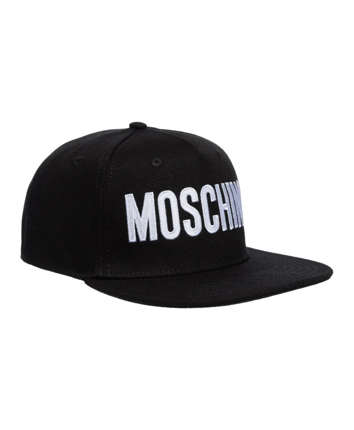 

Регулируемая кепка с логотипом и простой вышивкой Moschino, черный
