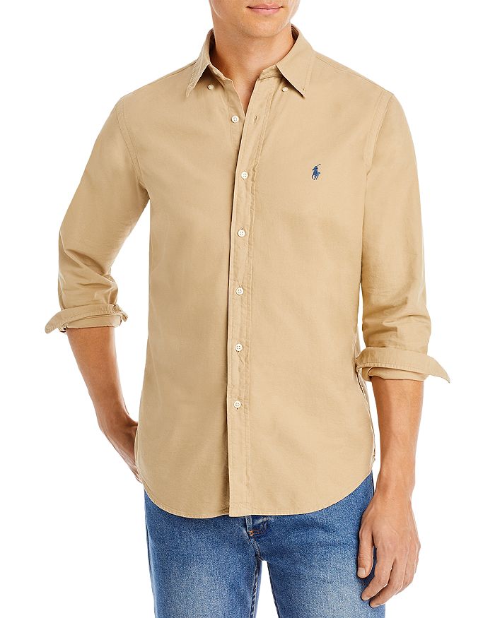 Оксфордская рубашка классического кроя, окрашенная в готовом виде Polo Ralph Lauren