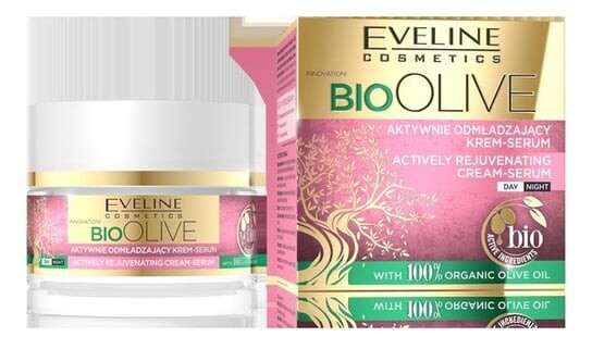 

Активно омолаживающая крем-сыворотка для лица 50мл Eveline Cosmetics Bio Olive