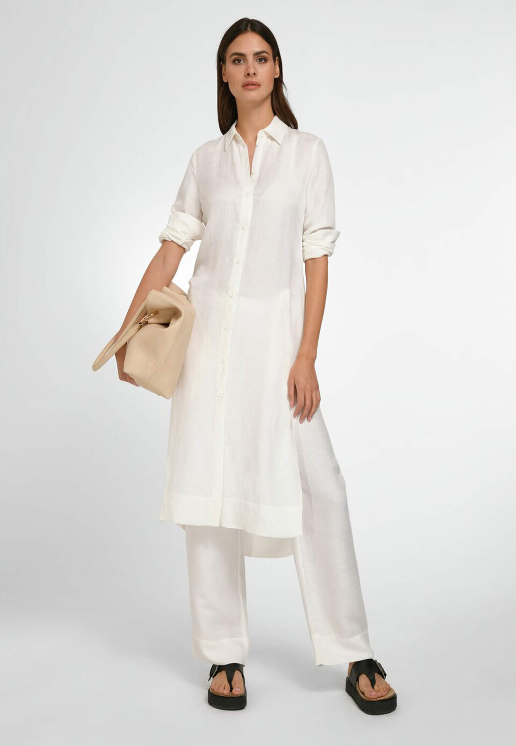 

Блуза tRUE STANDARD Long Linen, экрю