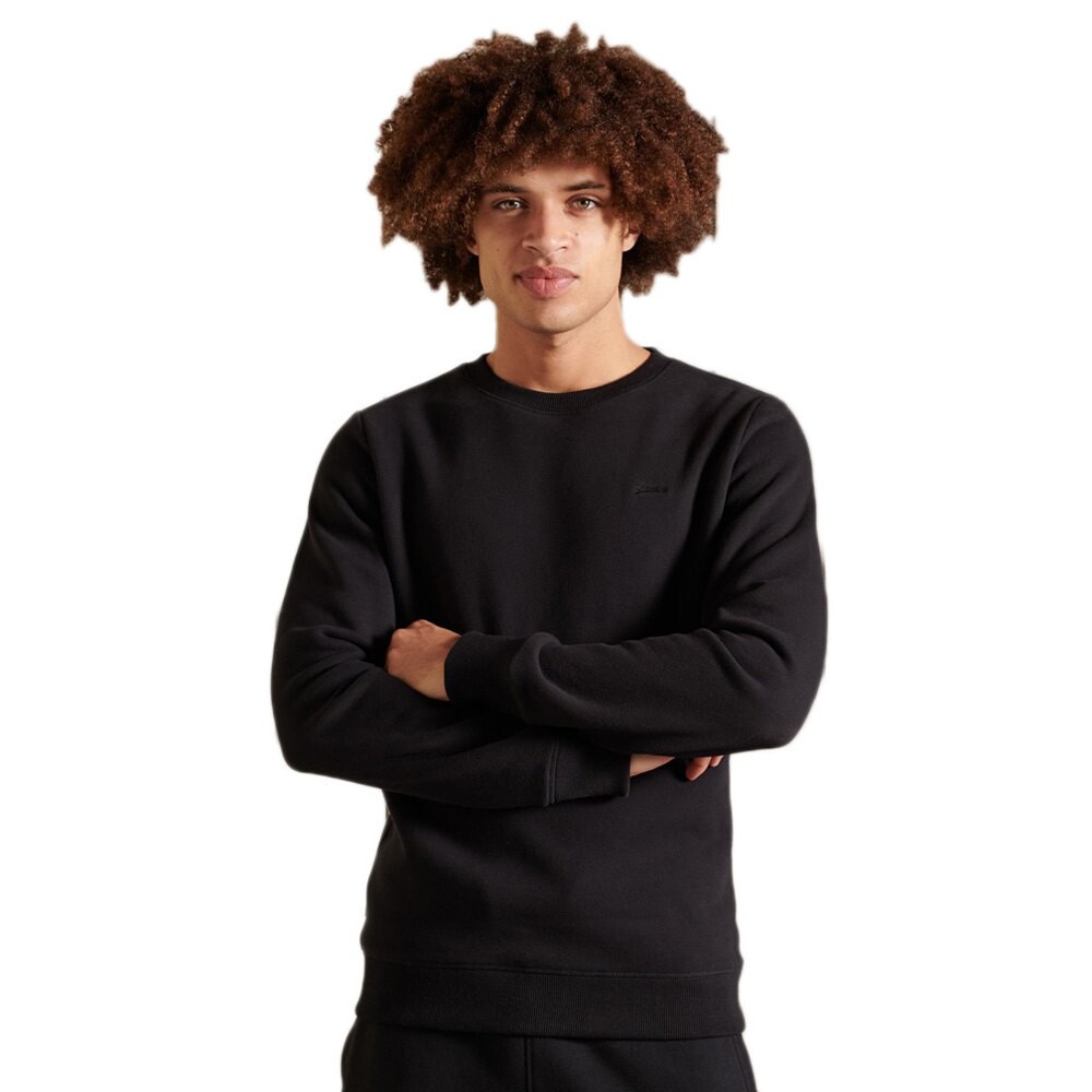 

Толстовка Superdry Vintage Logo Embroidered Crew, черный