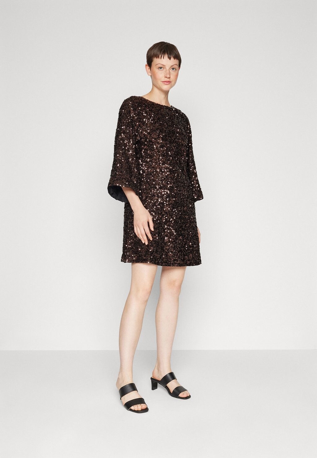 Элегантное платье MALLIE SHORT SEQUINS DRESS Selected Femme, Java