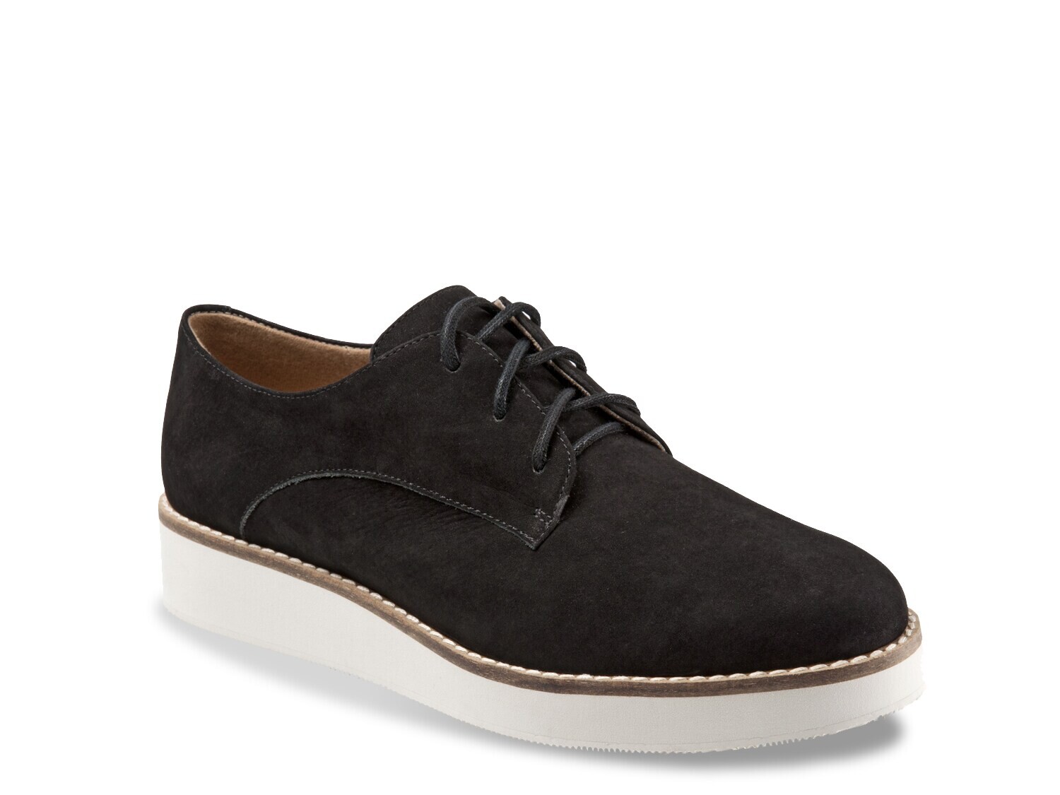 

Туфли-оксфорды замшевые Soft Walk Willis Wedge, черный