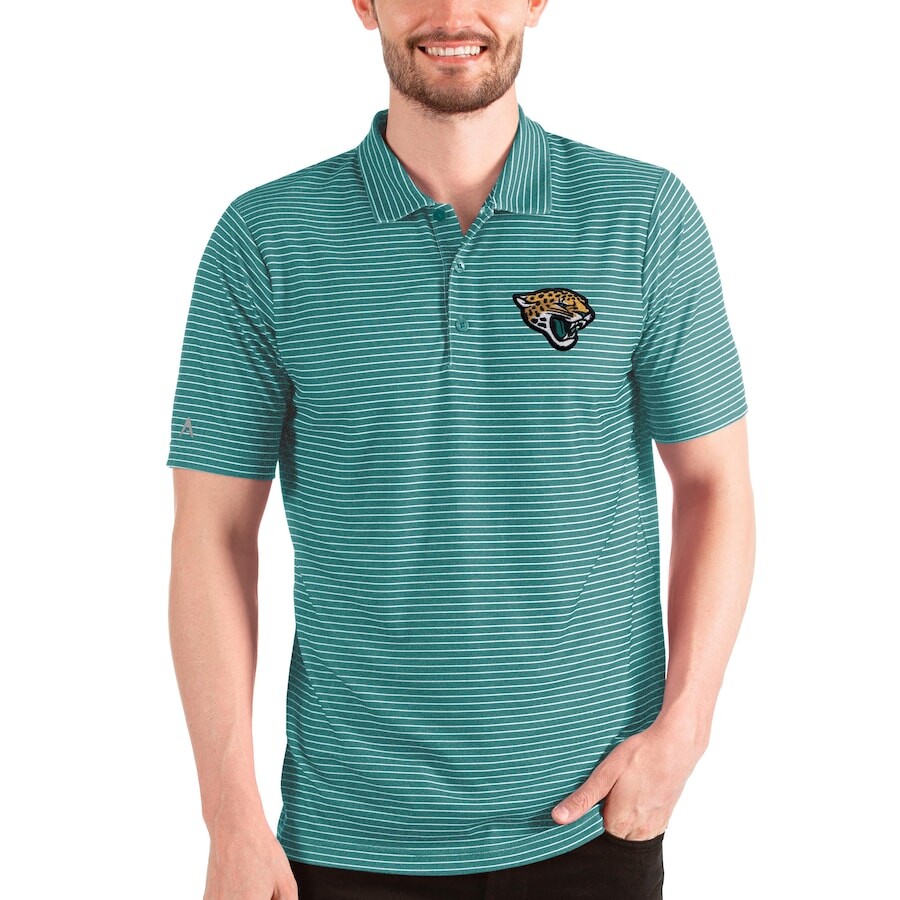 

Поло с коротким рукавом Antigua Jacksonville Jaguars, бирюзовый