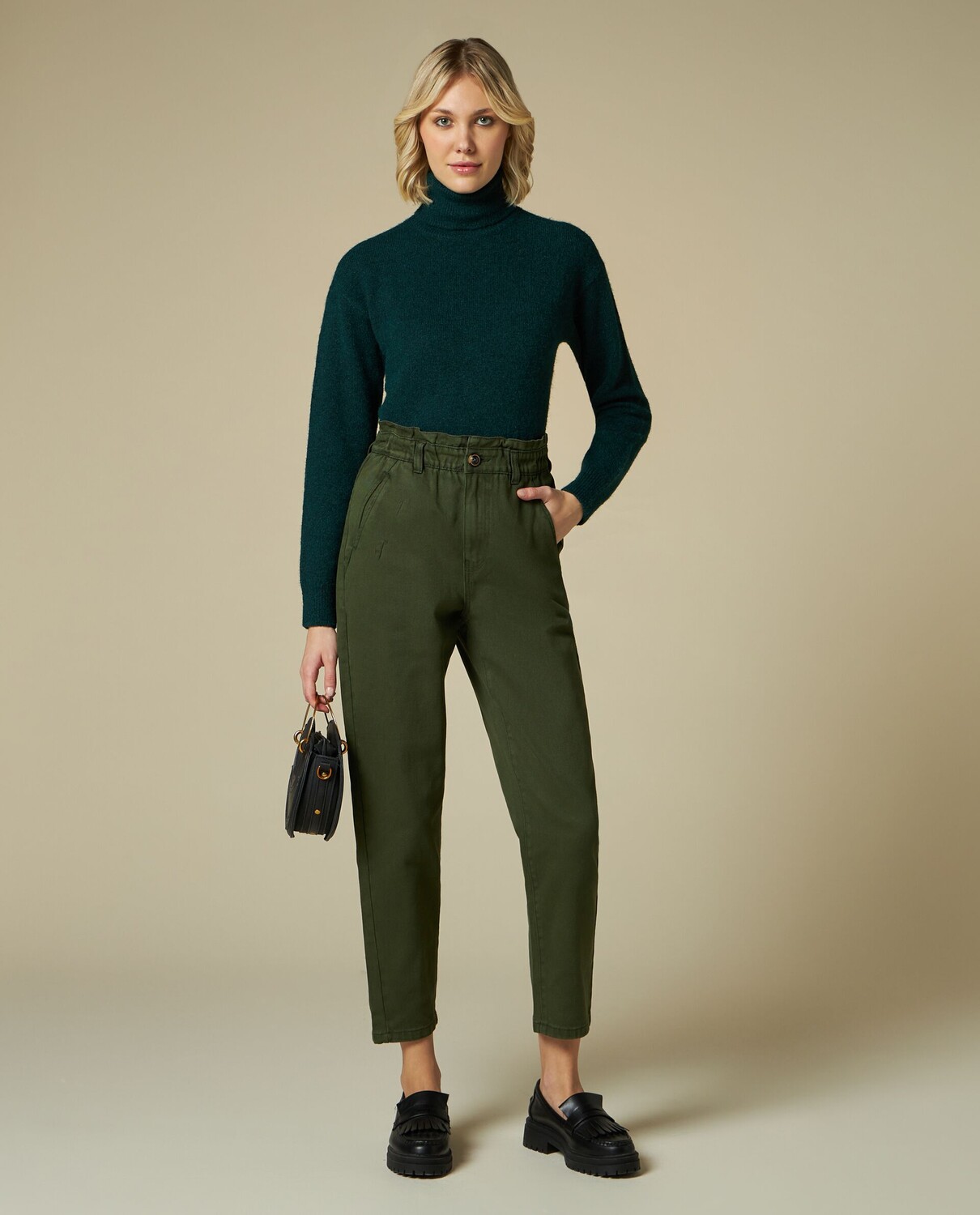 

Женские вельветовые брюки в клетку NICE&CHIC, зеленый