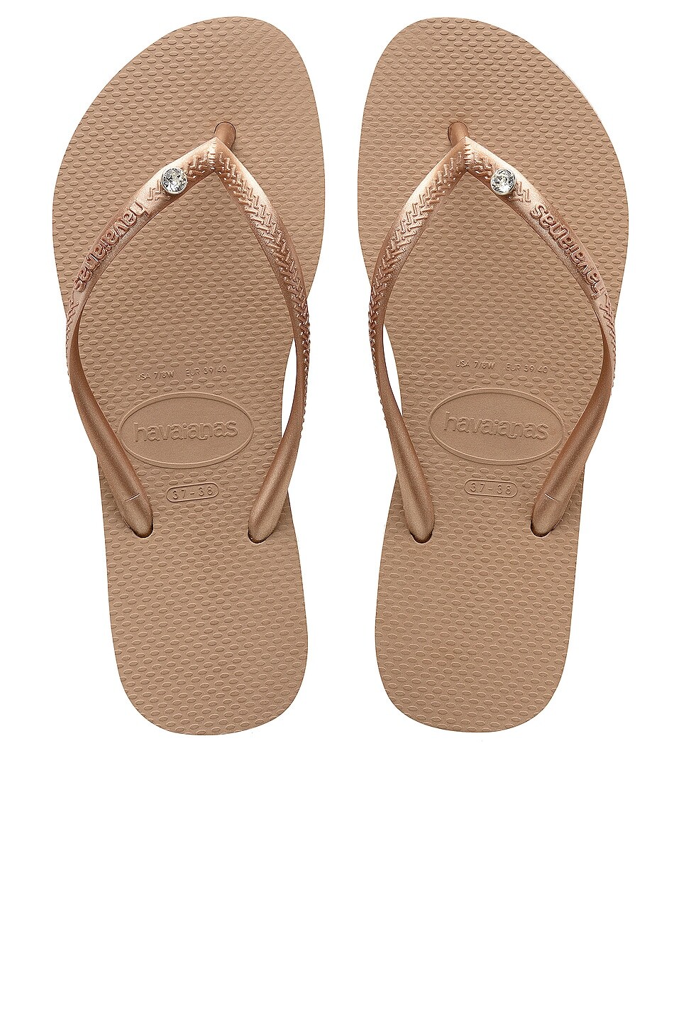

Сандалии Havaianas Slim Crystal Glamour, цвет Rose Gold