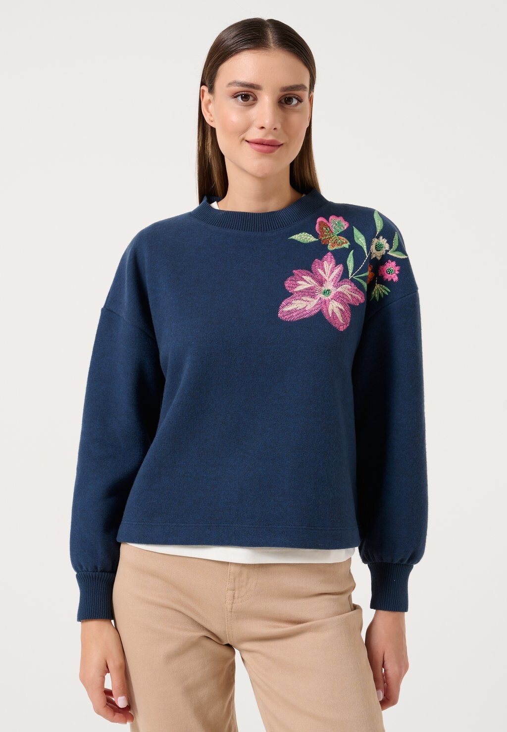 Вязаный свитер Jimmy Key, цвет dark blue вязаный свитер raglan sleeve koton цвет dark blue