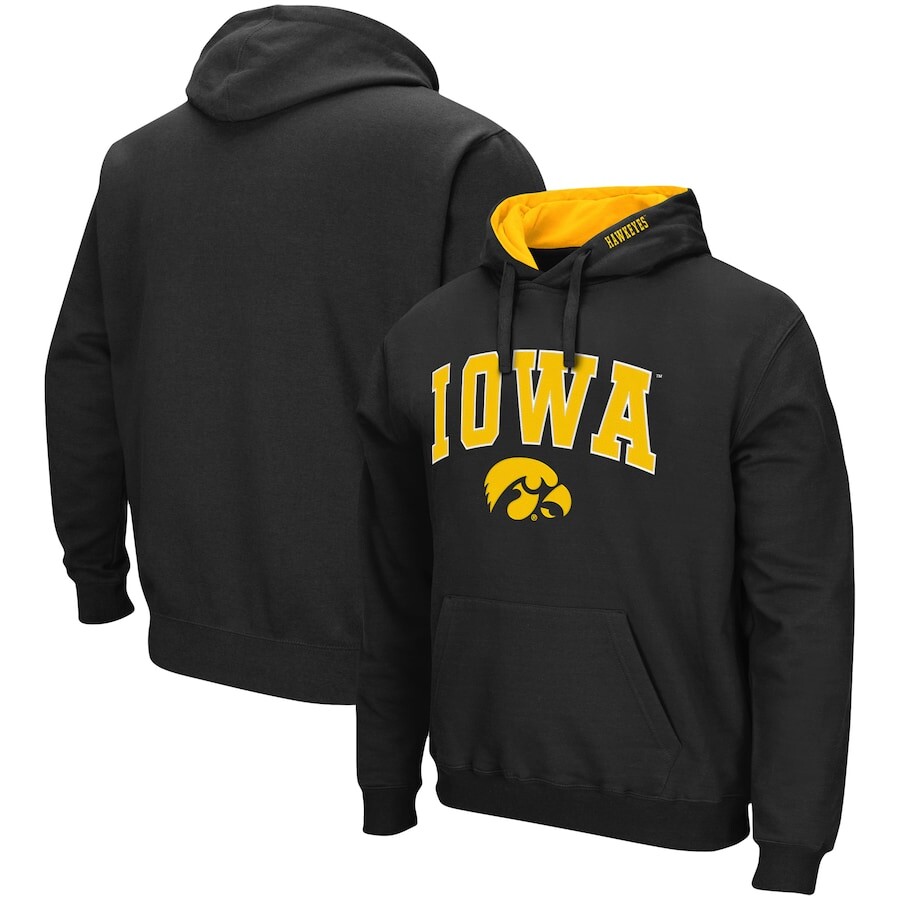 

Пуловер с капюшоном Colosseum Iowa Hawkeyes, черный