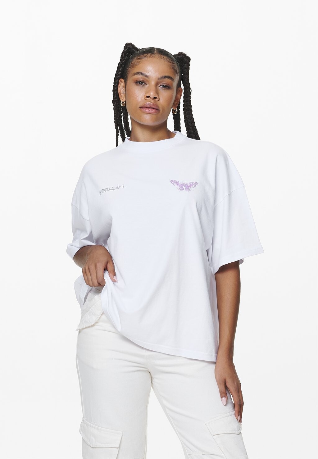 

Футболка с принтом EIRA OVERSIZED TEE Pegador, цвет white