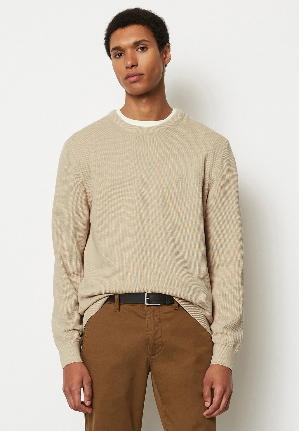 

Вязаный свитер CREWNECK SLUB STRUCTURE Marc O'Polo, цвет pure cashmere