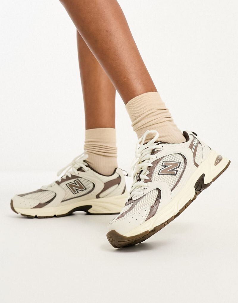 

New Balance – 530 – Бело-бежевые кроссовки – Только на ASOS