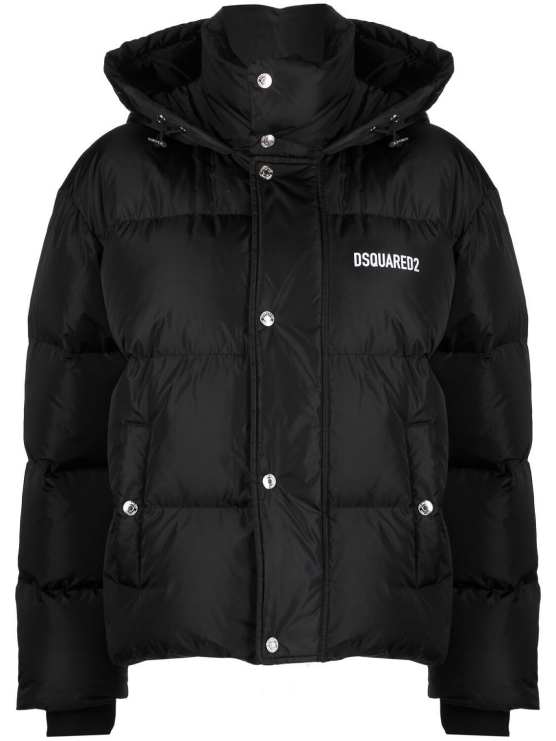 

Dsquared2 пуховик с логотипом, черный