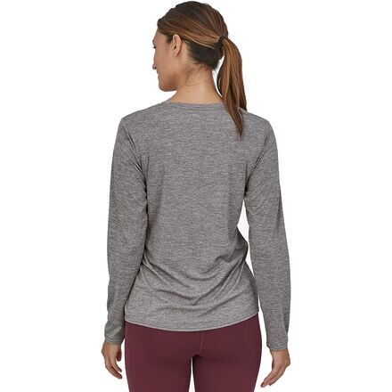 

Capilene Cool повседневная рубашка с длинными рукавами и рисунком женская Patagonia, цвет Ridge Rise Stripe/Feather Grey