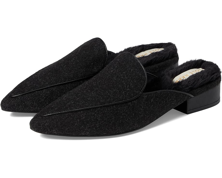 

Лоферы Cole Haan Piper Mule, цвет Black Wool Black Faux Fur