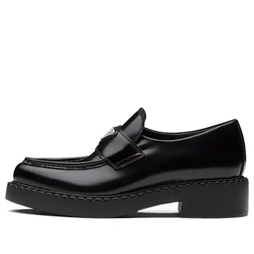 

Кроссовки (WMNS) PRADA Chocolate Sharp loafers 'Black Brushed Leather', черный