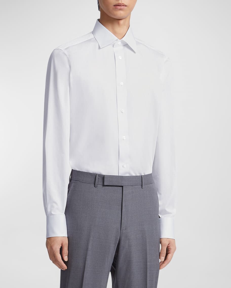 

Мужская классическая рубашка из хлопка 100Fili ZEGNA